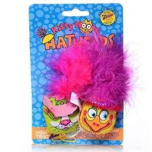  Bamboo Pet Hatheads Catnip Feather Toy 2Pk Fc Hatheads 