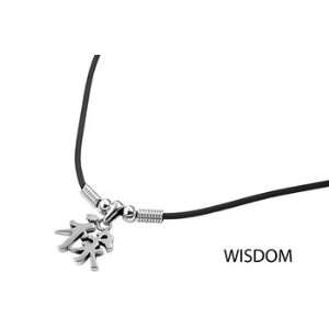   Character   Wisdom   2mm Rubber Cord   15mm Pendant Height Jewelry