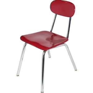  H Series School Chair   Cranberry   17 1/2 Seat Height 