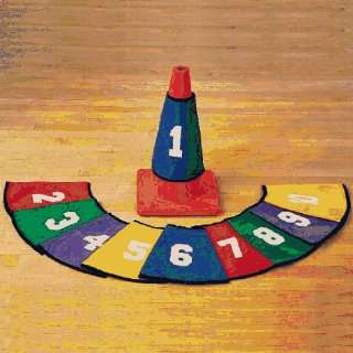   Aids Floor Markers Cone Collars   Numbered Set