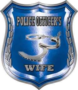 Police Officers Wife Blue Police Decal LE032  
