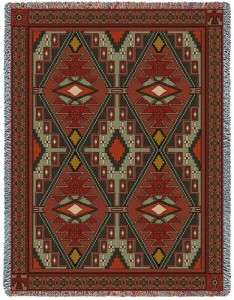 Trailwalker Southwestern Woven Tapestry Throw Blanket  
