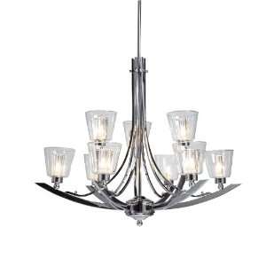   Light 30 Polished Chrome Chandelier with Crystal Glassware AC1099CH