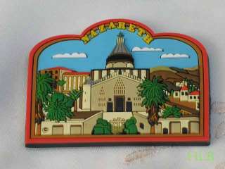 Set of 3 Holy Land 3D Fridge Magnet Churches Jerusalem  