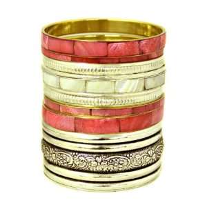   Cuff Bracelets Bella Collection Stacked Bangle Set Bella Collection