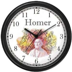  Homer   Blind Poet Author of the Iliad & The Odyssey Wall Clock 