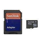 SanDisk 16GB Class 2 microSDHC Memory Card w/SD Adapter