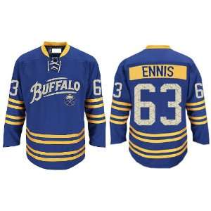  Sabres 40th Jersey #63 Tyler Ennis 3rd Blue Hockey Authentic Jerseys 