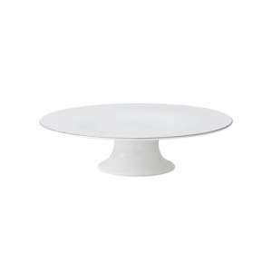  Vera Wang Blanc Sur Blanc Cake Stand Footed 10.5 in 