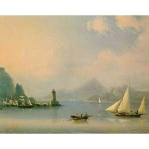     Ivan Aivazovsky   32 x 26 inches   Sea channel with lighthouse