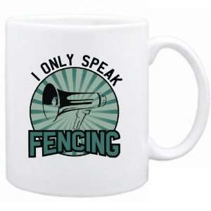  New  I Only Speak Fencing  Mug Sports