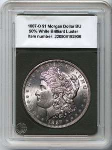 1887 O $1 Silver Morgan Dollar BU 90% White Coin Original Brilliant 