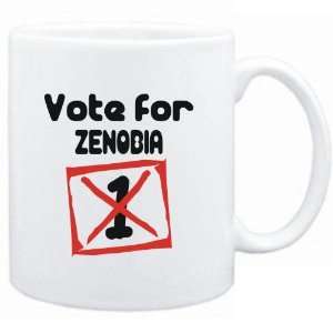  Mug White  Vote for Zenobia  Female Names Sports 