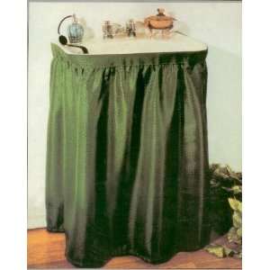 Carnation Home Fashions Lauren Dobby Fabric Sink Skirt, 54 Inch by 32 