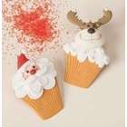 Roman Club Pack of 12 Sweet Memories Santa and Reindeer Cupcake 
