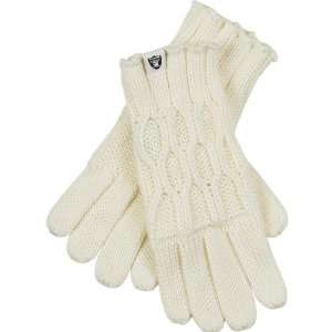 Reebok Oakland Raiders Womens Cream Knit Gloves One Size Fits All 