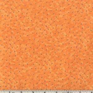  44 Wide Zoo Parade Flannel Polka Dots Orange Fabric By 