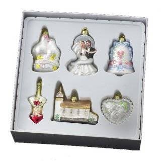  Old World Christmas Wedding Collection Ornament Box Set 