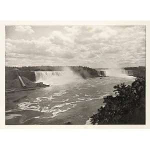  1900 Niagara Falls Waterfall New York Photogravure 
