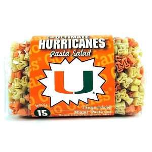    Miami Hurricanes Orange & Gold M Shaped Pasta