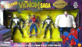 Spider Man Venom Saga Collector Set/Kingpin/Octo/Black Suit/1996 