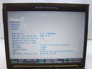   ThinkPad X40 Notebook Laptops 12.1 LCD Intel Pentium M Netbook  