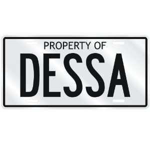 NEW  PROPERTY OF DESSA  LICENSE PLATE SIGN NAME