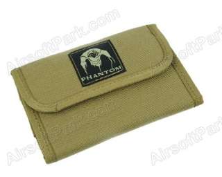 Phantom 1000D Wallet Trifold Military Style W/Hook Tan  
