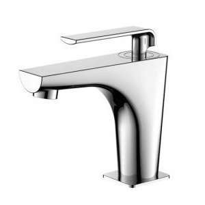   003001753 Contemporary Solid Brass Bathroom Sink Faucet Chrome Finish