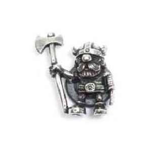  Viking Warrior with an Axe Pewter Magnet 