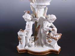 Exceptional German Porcelain Compote ~ Cherub Base  