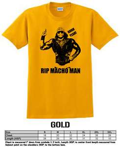 Macho Man Randy Savage RIP Wrestling T shirt  