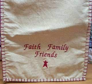 PRIMITIVE EMBROIDERED TABLE RUNNERS, 36 or 54, ASSORTED DESIGNS, 100 