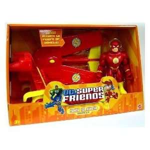  DC Super Friends Action Figure and Vehicle Flash with Sky 