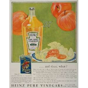  1927 ORIGINAL Ad Heinz 57 Cider Vinegar Apples Salad 
