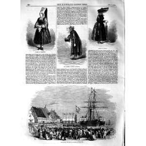  1854 Denmark Ship Flensburg Lutheran Bishop Tonning