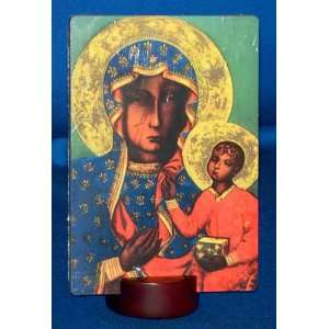   Lady of Czestochowska   5 3/4 x 4 desktop plaque 