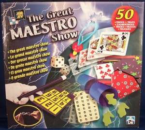 The Great Maestro Show Kit Over 50 tricks WOW NIB Magic  