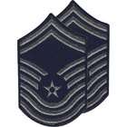 Rothco Navy Blue USAF Chief Master Sergeant LRG CMSGT Patch Set