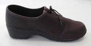 BEAN BROWN LEATHER ALL DAY COMFORT CLOGS 9 M  