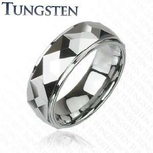   Carbide Ring With Multi Facelet Prism Design   Size9 Jewelry