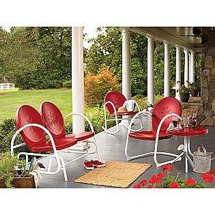   Chair   Red  Essential Garden Outdoor Living Patio Furniture Chairs