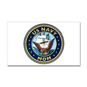   (Rectangle) US Navy Mom Bald Eagle Anchor and Ship 