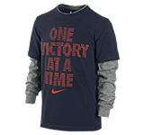 nike one victory at a time layered boys t shirt $ 25 00