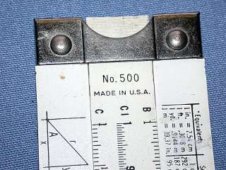 This auction is for a Vintage Wood ACUMATH No. 500 USA Slide Rule.