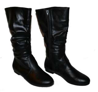 Womens Boots Flats DARK BROWN, LIGHT BROWN, BLACK, SLOUCH, Western 