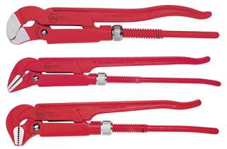 Wiha Tools 3 pc HD Narrow Profile Pipe Wrench Set 32995  