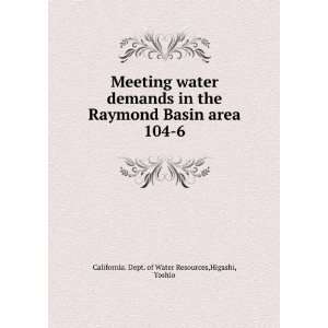   demands in the Raymond Basin area. Yoshio. California. Higashi Books