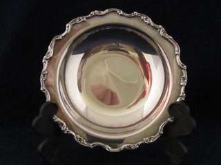 William Rodgers Silverplate Dish Scalloped Edges Flower  