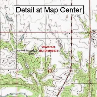USGS Topographic Quadrangle Map   Winterset, Iowa (Folded/Waterproof)